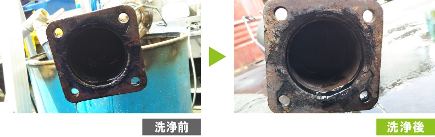 ディーゼル微粒子捕集フィルター(DPF/DPR/DPD)洗浄ビフォアフター