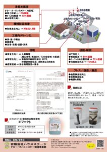 【工業】G-Ecoシリーズ環境対応型洗浄剤エフェクトカタログ裏面