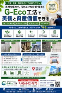 環境対応型特殊洗浄技術G-Eco工法