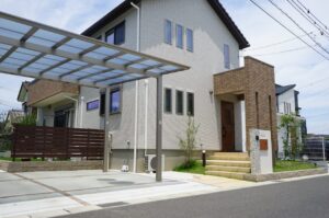 佐倉市で施工した住宅用カーポート 