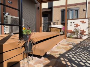 佐倉市、ウッドデッキ、デッキ、庭リフォーム、外構工事、エクステリア