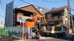 佐倉市の木造アパート解体工事