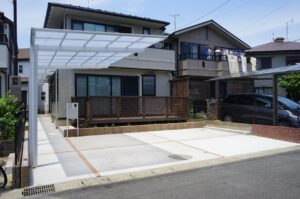 四街道市で施工した住宅用カーポート 