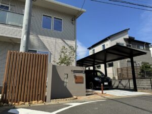 八千代市のおしゃれなデザイン外構施工事例